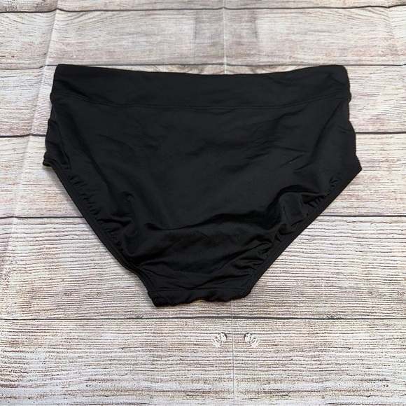 Lands' End Black Hipster Bikini Bottom Size 8 - Picture 7 of 7